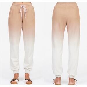 The Upside Dip Dye Alena Track Sweats Ombré Natural Small Cotton Beige